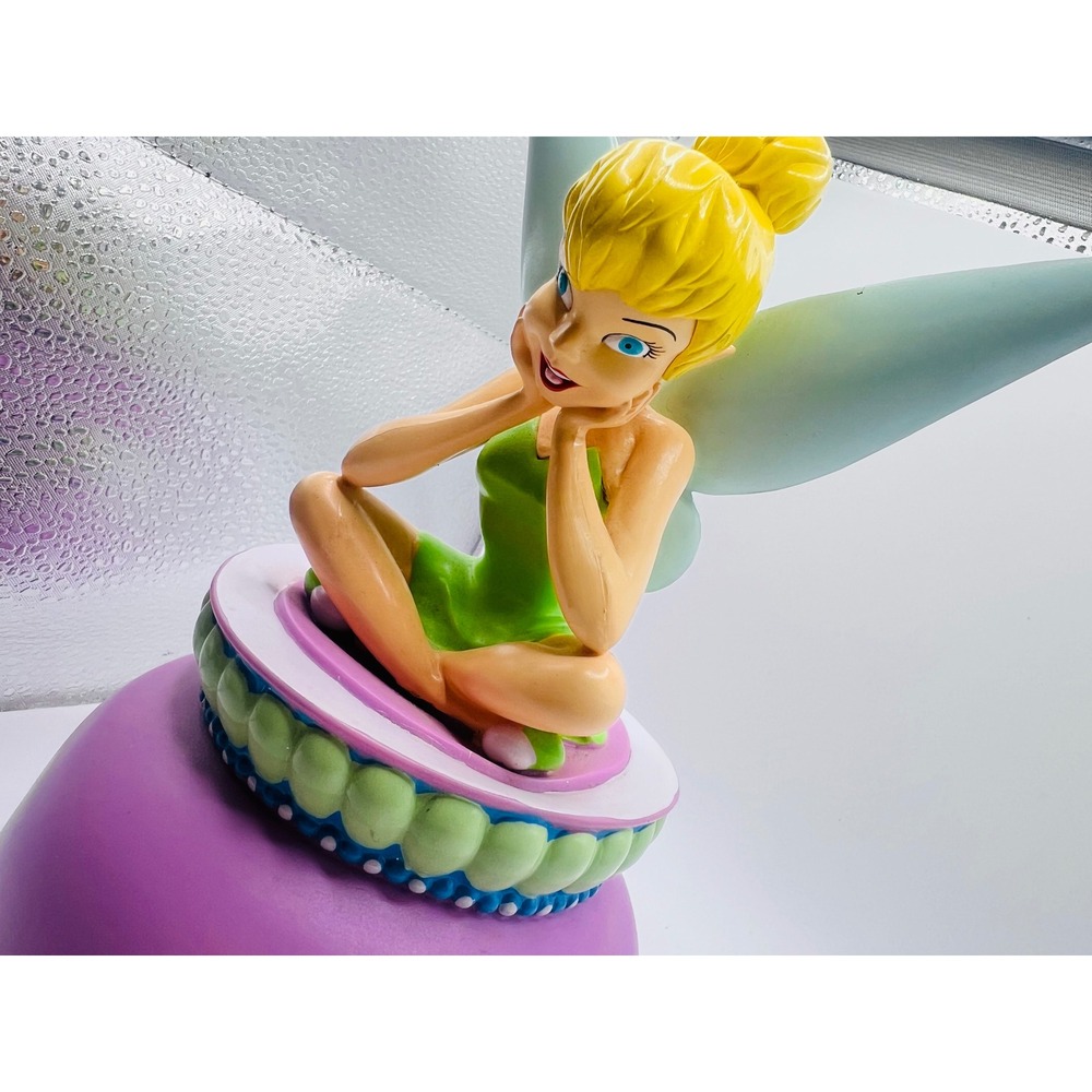 Disney's Tinkerbell Vinyl Coin Bank W Stopper Fairy Disneyana Piggy Banks - Picture 7 of 7